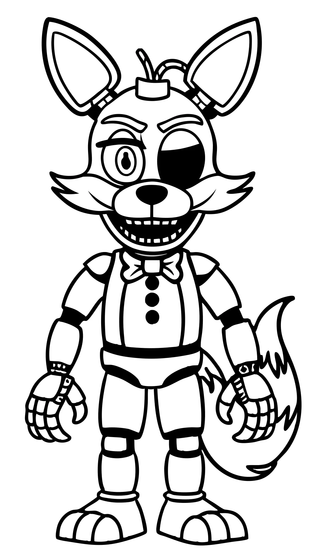 FNAF Páginas para colorear Foxy